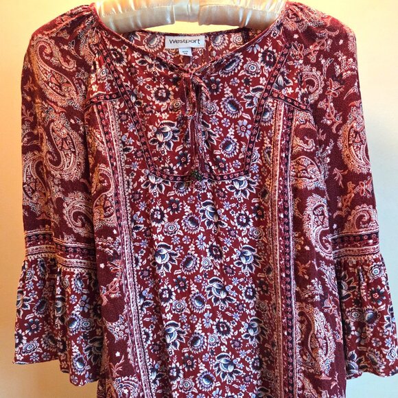 Blouse with Bell Sleeves - Picture 1 of 4